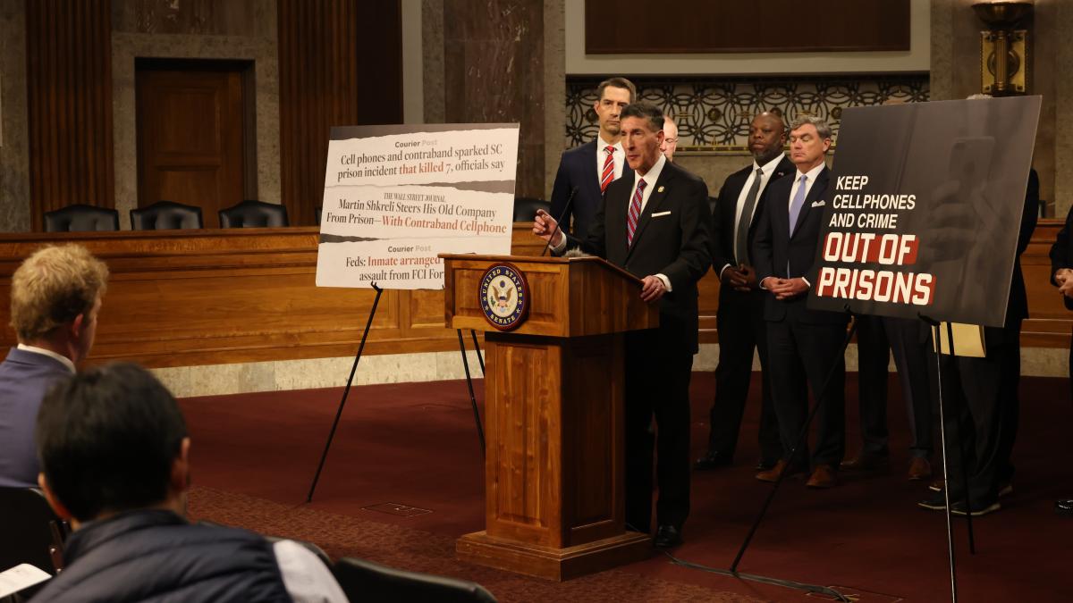 Cellphone jamming press conference